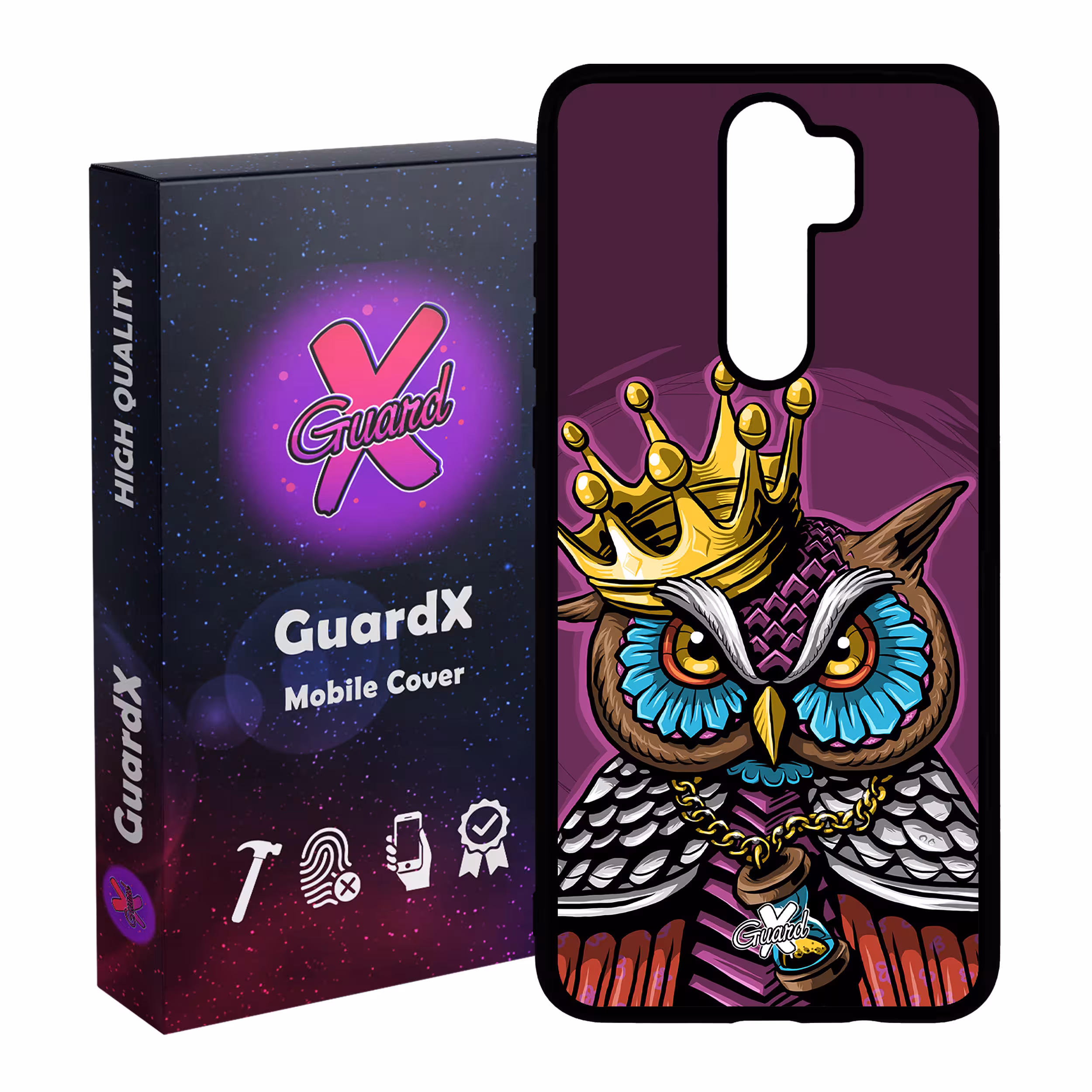 کاور گارد ایکس طرح Owl مدل Glass10081 مناسب برای گوشی موبایل شیائومی Redmi 9 / 9 Prime