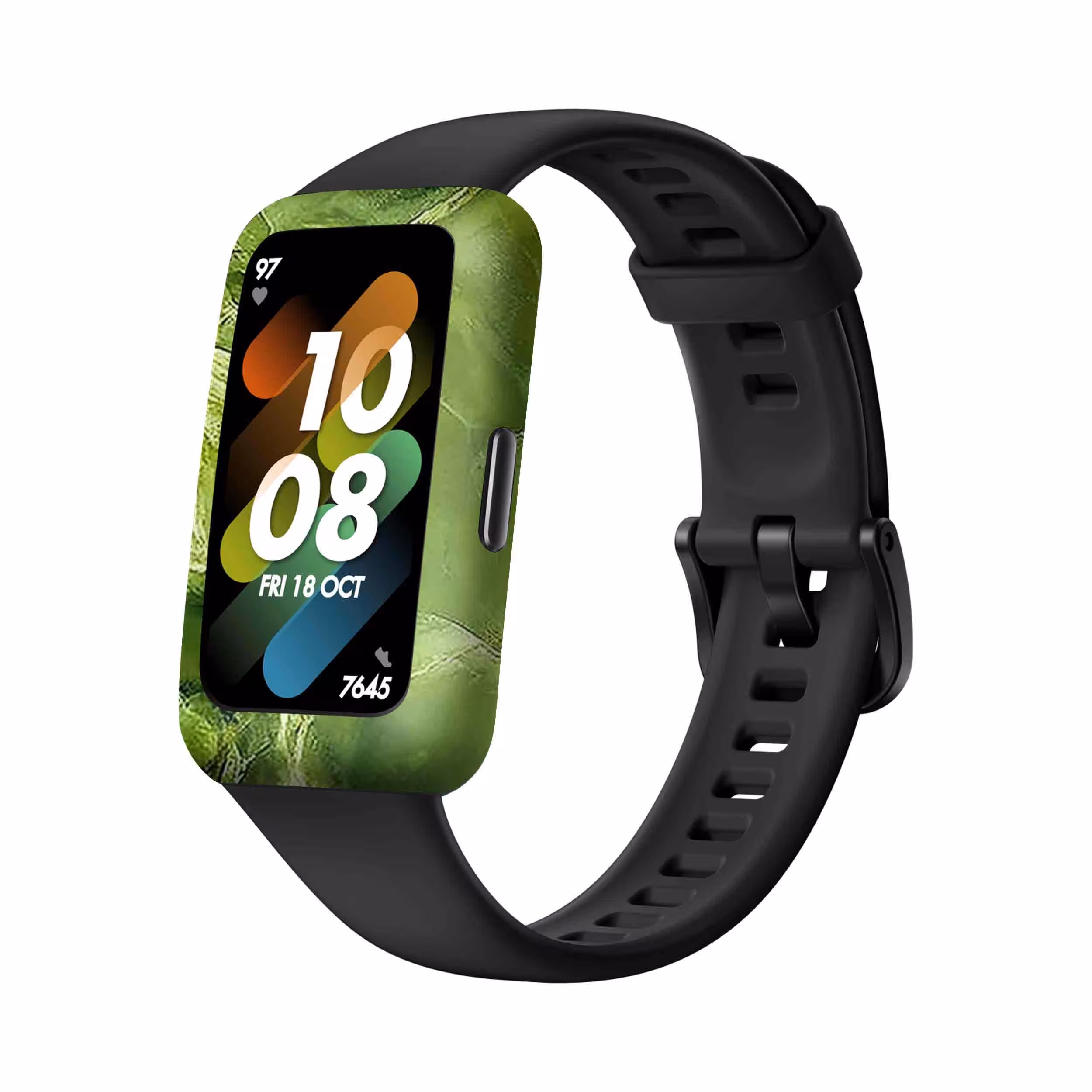 برچسب ماهوت طرح Green_Crystal_Marble مناسب برای ساعت هوشمند هوآوی Band 7