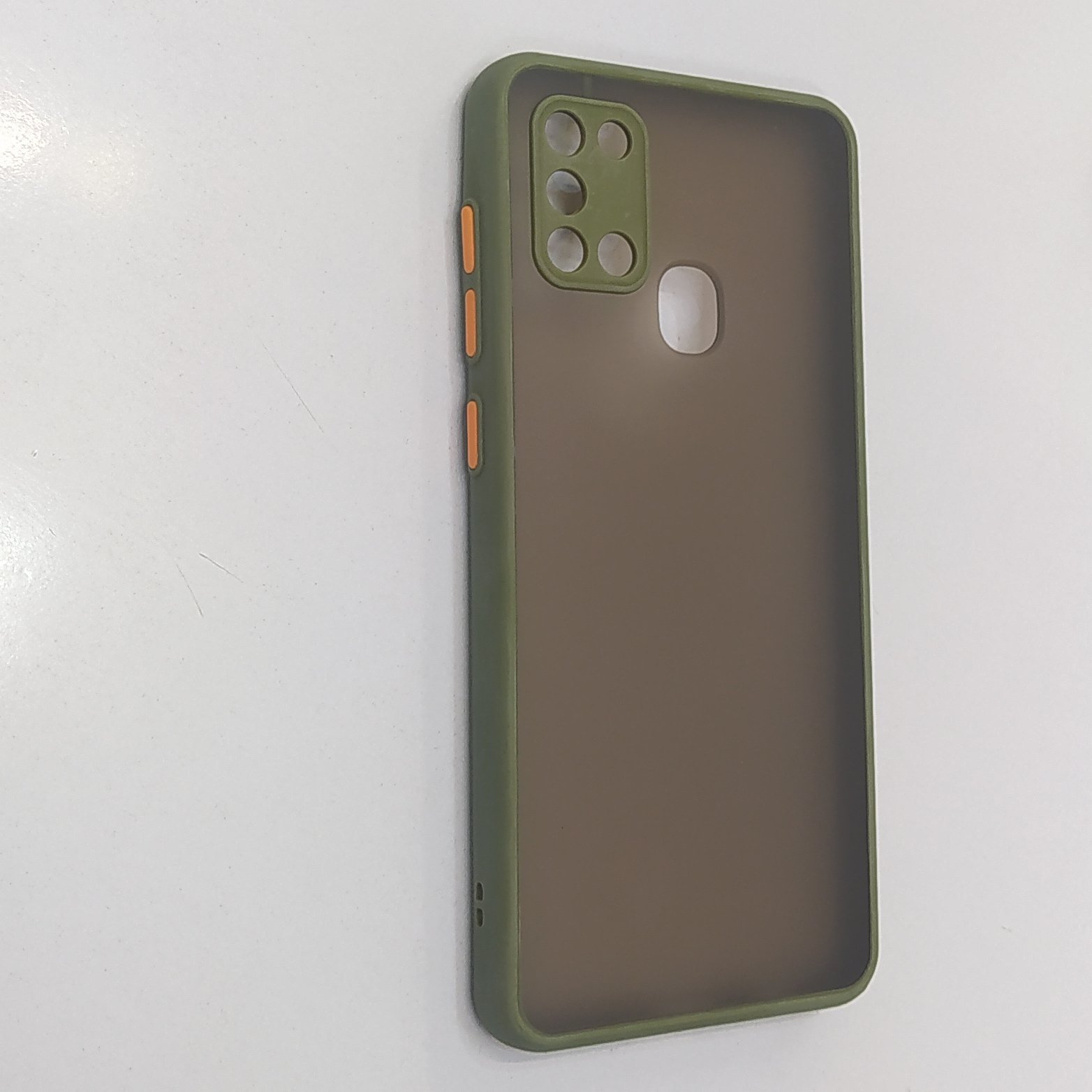 کاور گوشی سامسونگ A21s جنس کاور پشت مات دور سیلیکونی 