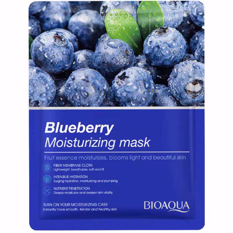 ماسک ورقه ای بلوبری بیوآکوا BIOAQUA