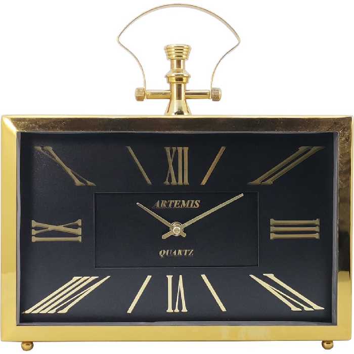 ساعت دیواری آرتمیس کد 2032 Gold Black طلایی مشکی