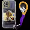 کاور مدل فضانورد ناسا مناسب برای گوشی موبایل اپل iphone 12 pro به همراه آویز
