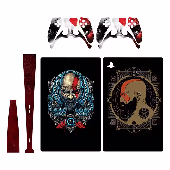اسکین(برچسب)Playstation 5-مدل دیجیتال -طرح god of war -کد14-سفارشی