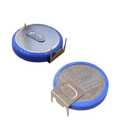 باتری بک آپ CR2450 سکه ای پلیت دار 3 ولت