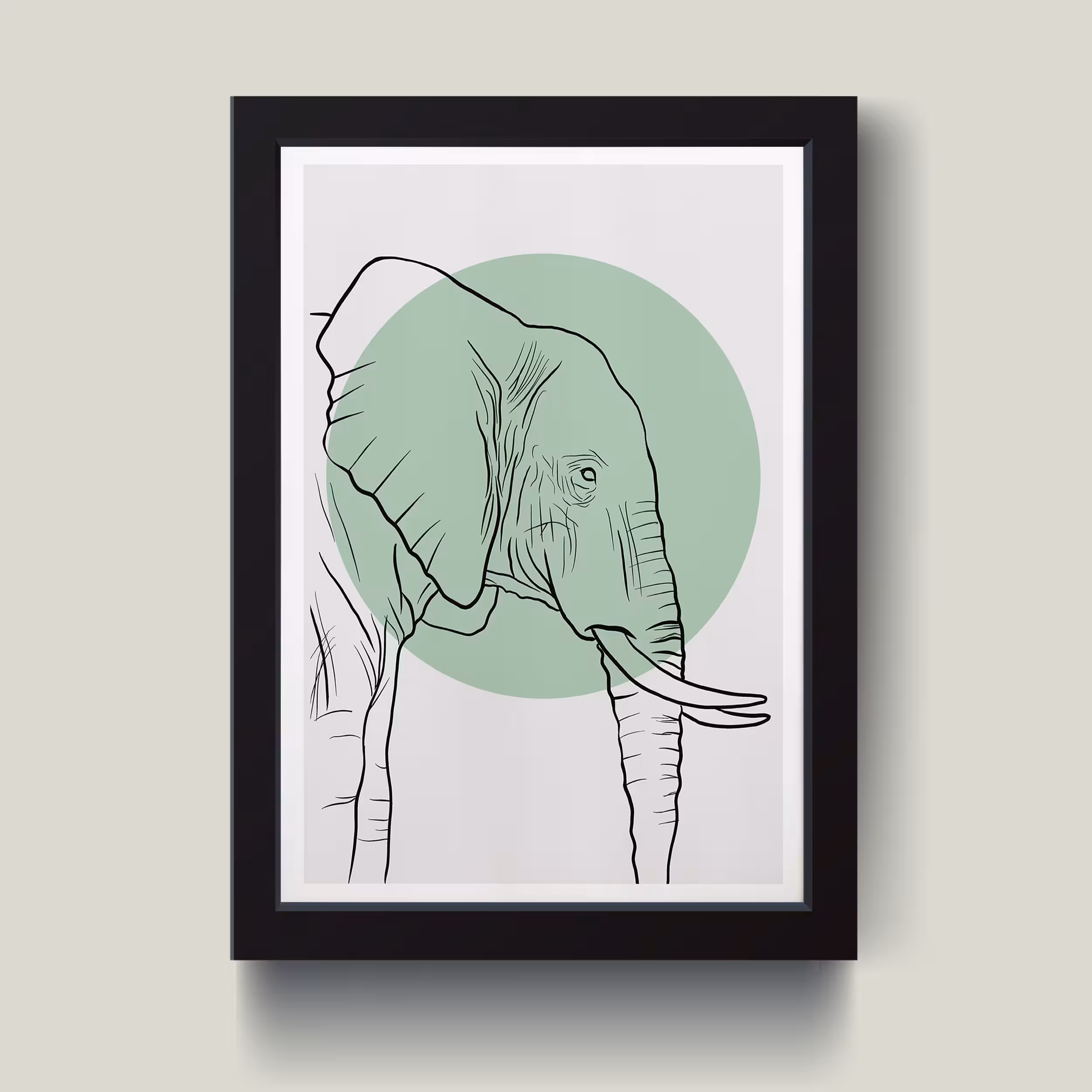 تابلو مدل Elephant کد m2472-b