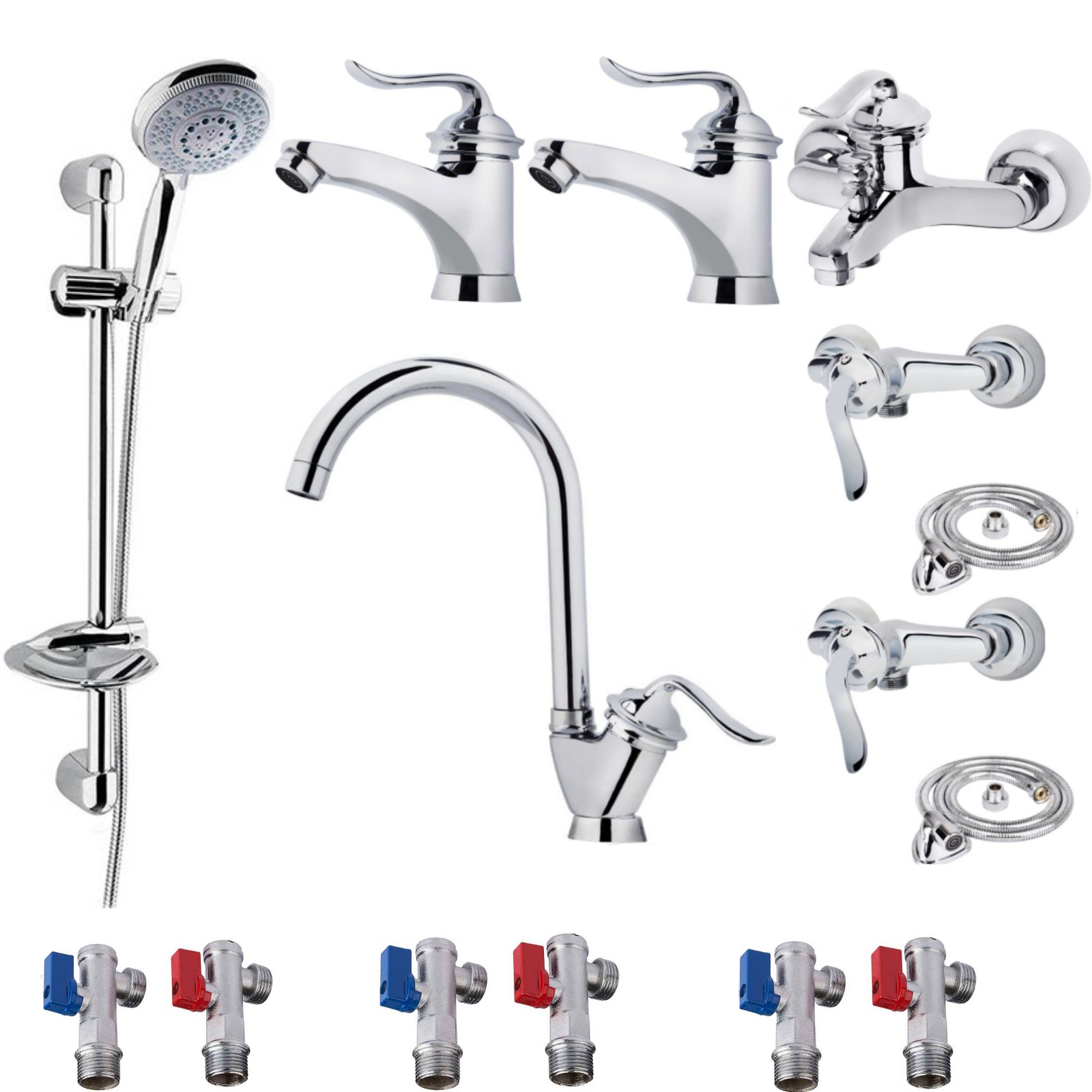 ست شیرآلات شیرالات  رز مدل هلن  مجموعه 15 عددی