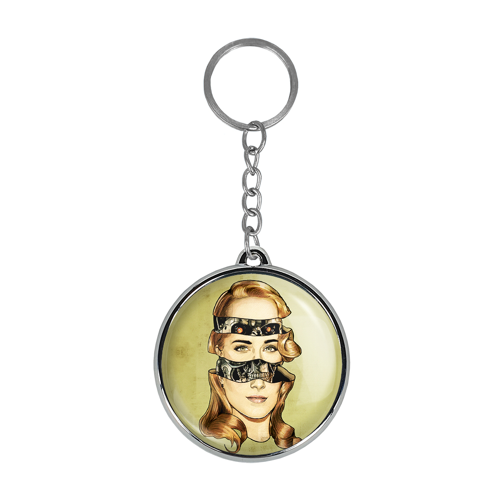 جاکلیدی خندالو طرح سریال وست ورلد West World مدل دوطرفه کد 1019610199