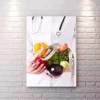 تابلو شاسی برای مطب دکتر مخصص تغذیه و ژیم غذایی BAs-8581
