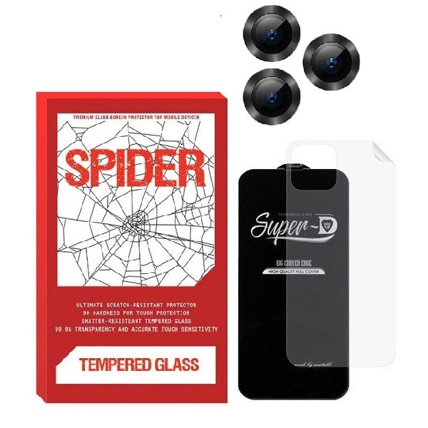 محافظ صفحه نمایش نیلکین مدل 2SN- مناسب برای گوشی موبایل اپل iPhone 13 Pro max به همراه محافظ پشت گوشی و محافظ لنز دوربین | کالا برتری