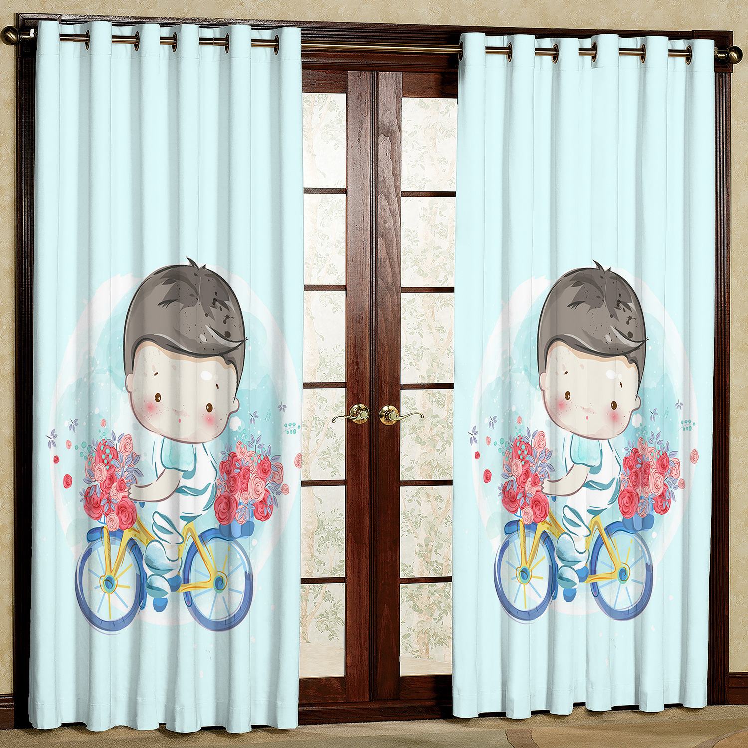 پرده مدل پسر مخمل پانچی کد 4182 سایز 200x140 سانتی متر