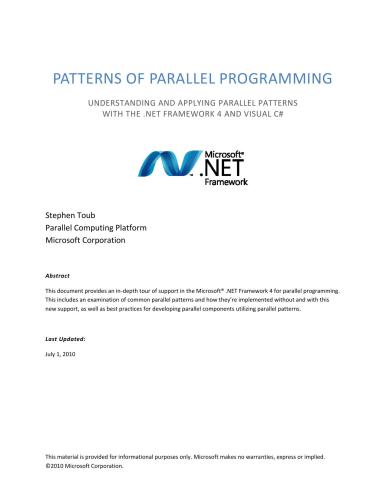 خرید و دانلود نسخه کامل کتاب Patterns of Parallel Programming