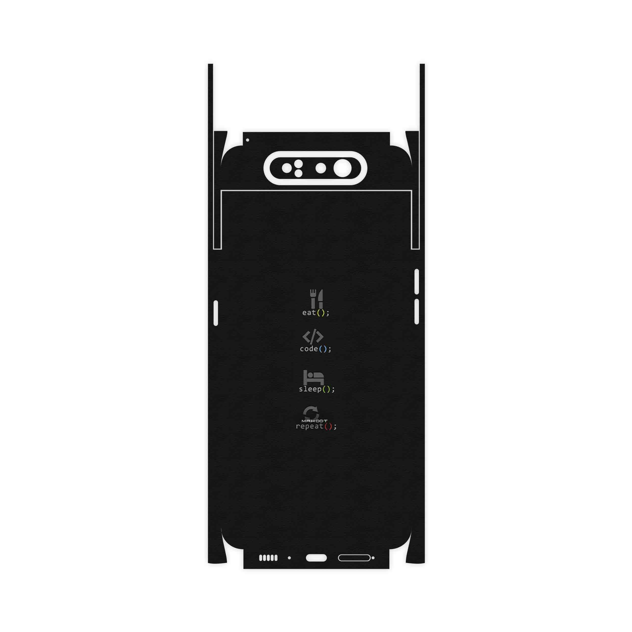 برچسب پوششی ماهوت مدل Programming 2-FullSkin مناسب برای گوشی موبایل سامسونگ Galaxy A80