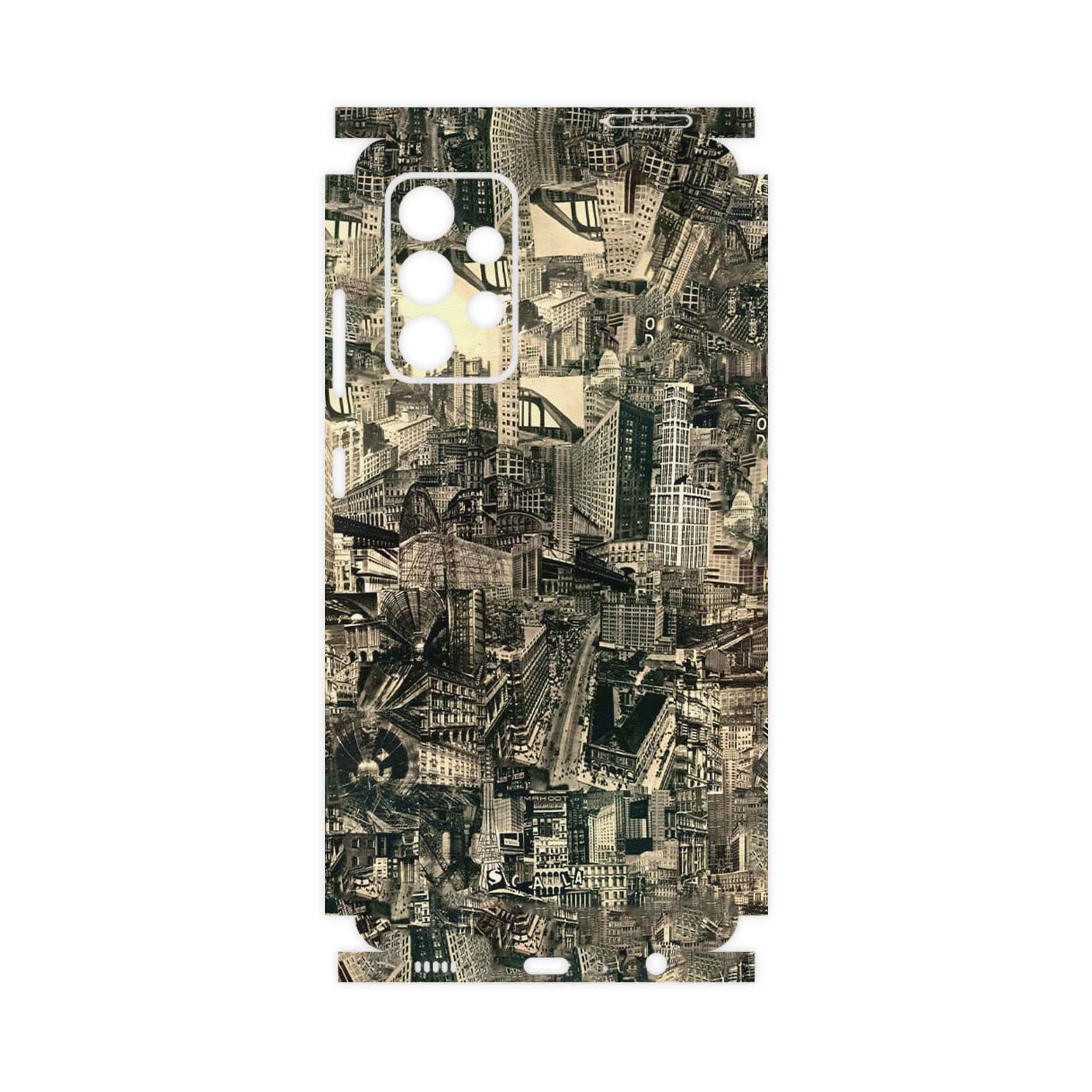 برچسب پوششی ماهوت مدل Collage of Skyscraper-FullSkin مناسب برای گوشی موبایل سامسونگ Galaxy A52 5G