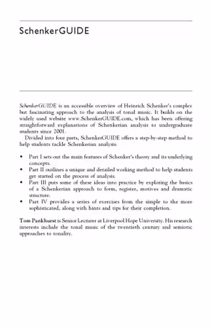 خرید و دانلود نسخه کامل کتاب SchenkerGUIDE: a brief handbook and website for Schenkerian analysis