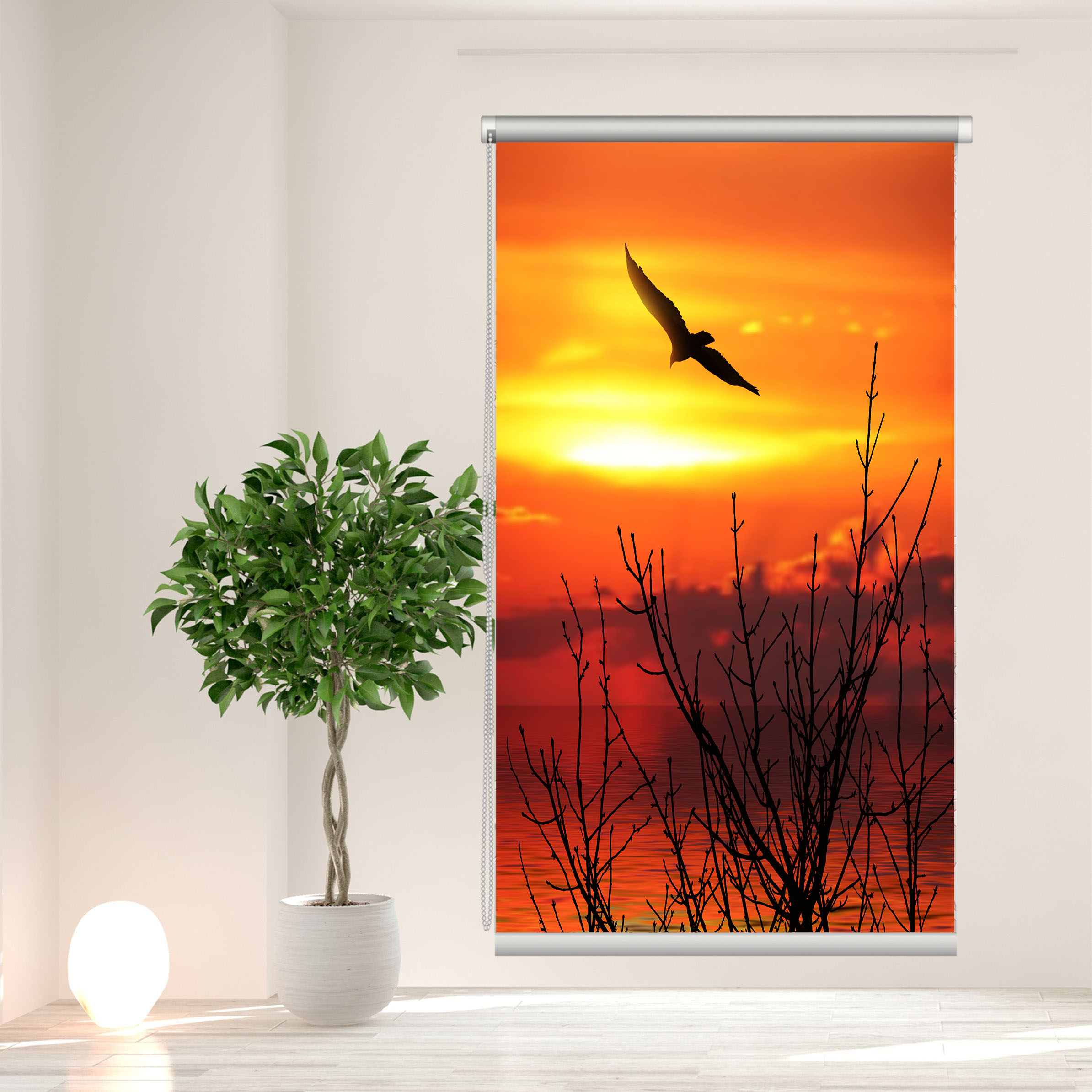 پرده شید مدل A.044 سایز 120x180 سانتیمتر 