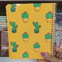 دفتر  فانتزی سویل خط دار ، طرح جذاب کاکتوس ، بسیار با کیفیت 