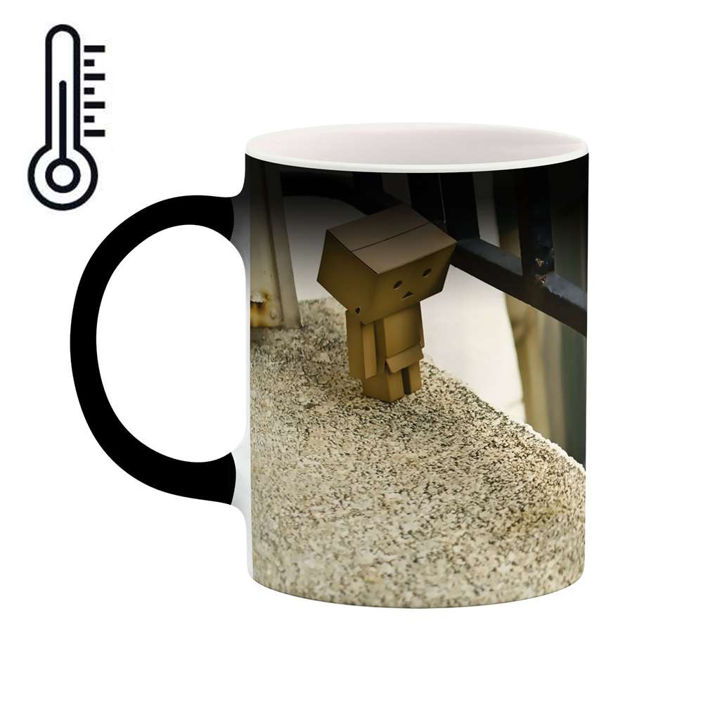 ماگ حرارتی طرح آدمک چوبی مدل mgh02599