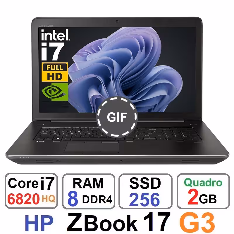 لپ تاپ اچ پی HP ZBook 17 G3 core i7 6820HQ رم 8 گیگ