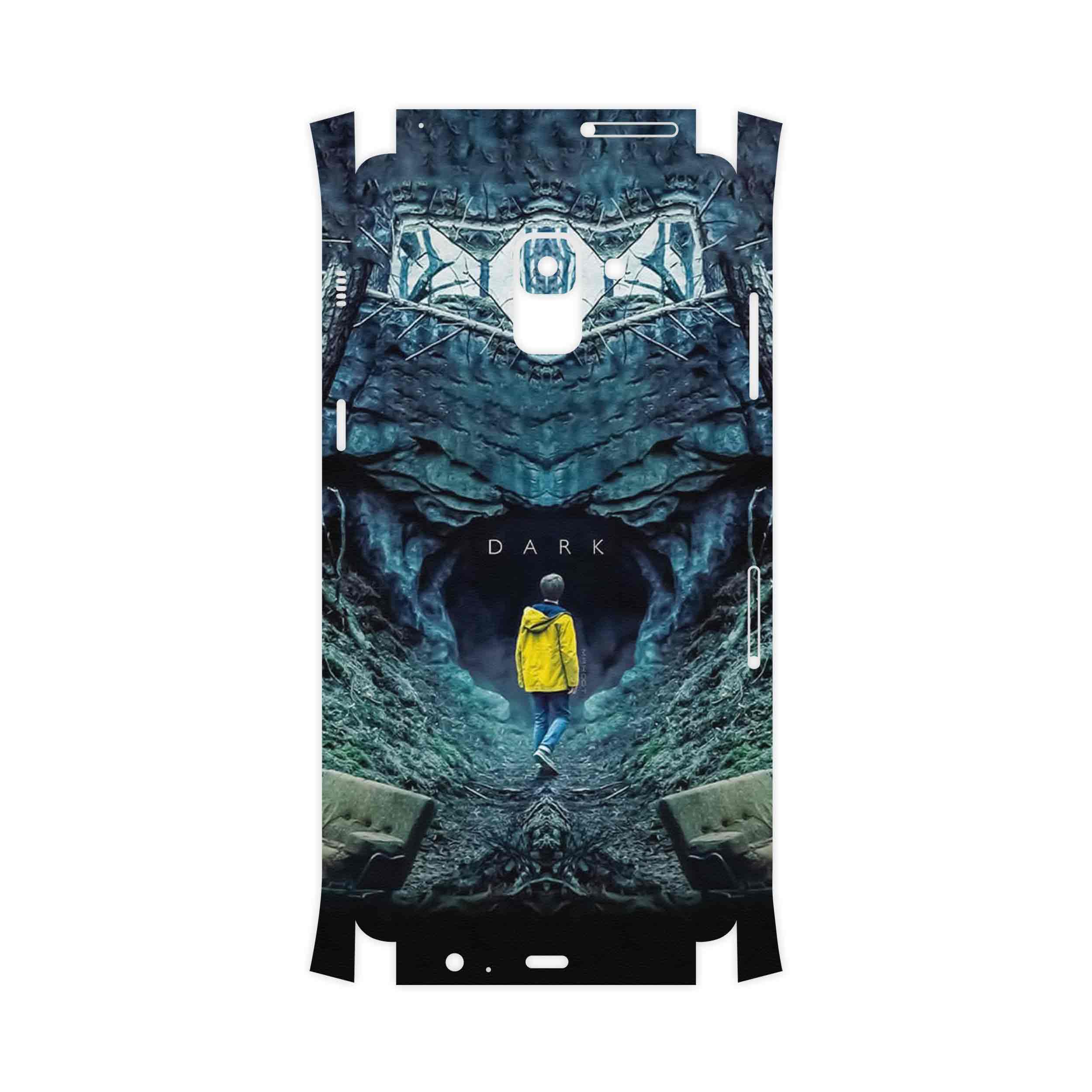 برچسب پوششی ماهوت مدل Dark-FullSkin مناسب برای گوشی موبایل سامسونگ Galaxy A8 Plus 2018