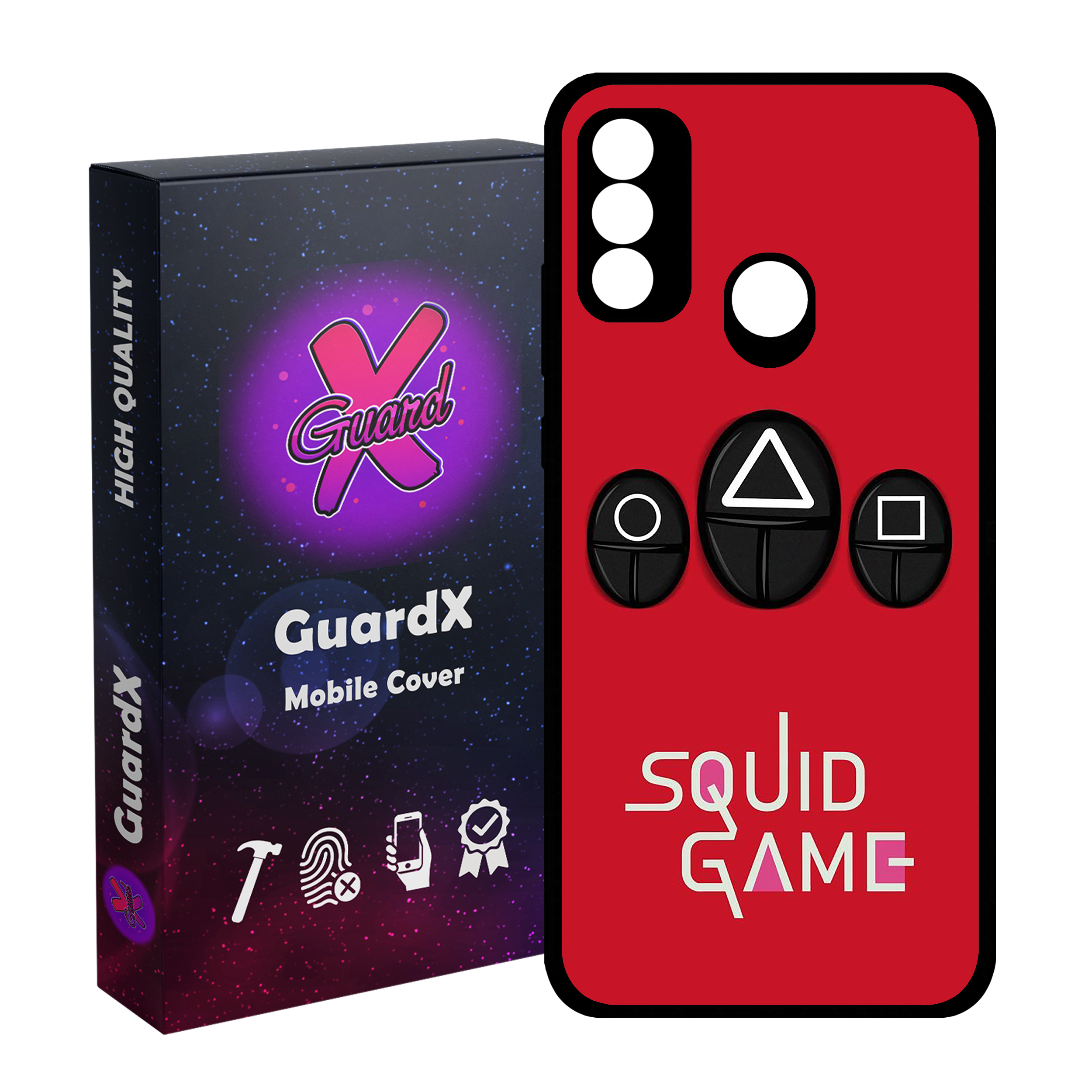 کاور گارد ایکس طرح Squid Game مدل Glass10401 مناسب برای گوشی موبایل هوآوی P Smart 2020
