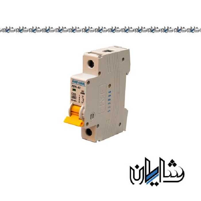 کلید مینیاتوری 16 آمپر پارس فانال مدل PFN-MCB/1P N