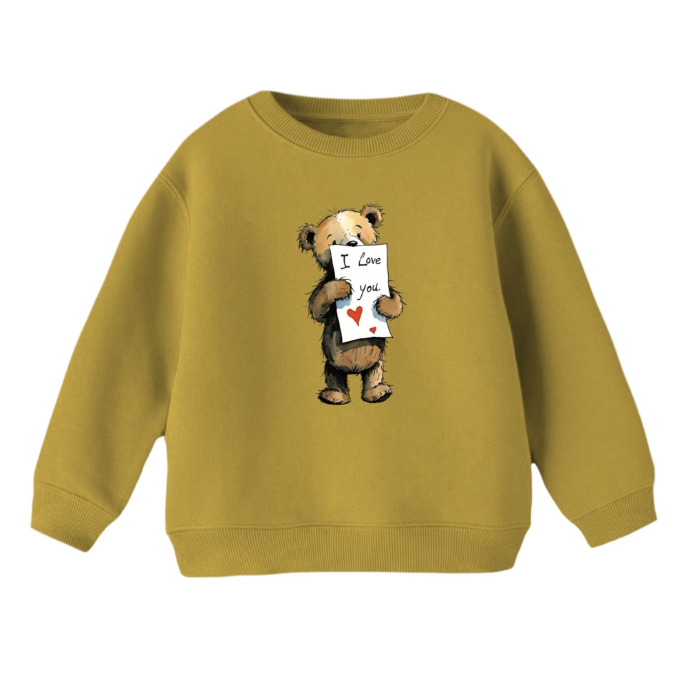 سویشرت بچگانه مدل تدی عاشق رنگ کرم