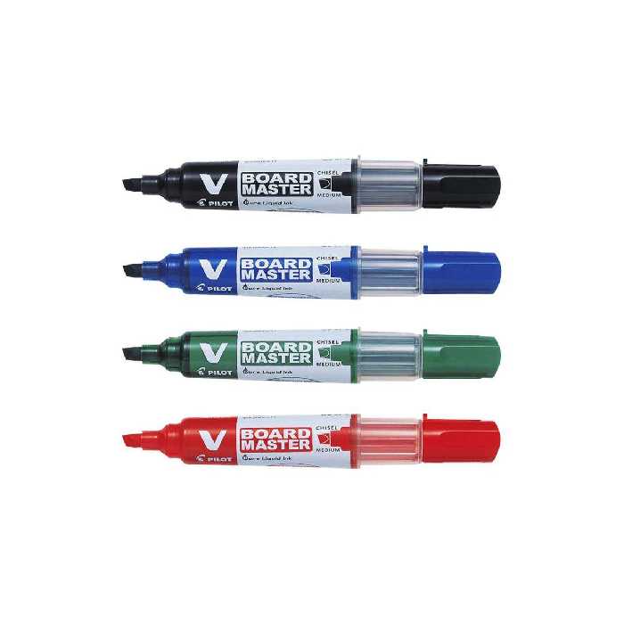 ماژیک وایت برد پایلوت مدل V-Board master-C بسته 4 عددی