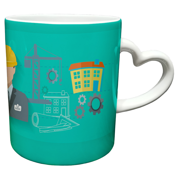 ماگ مدل دسته قلبی طرح مهندس کد 60