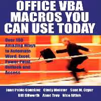 خرید و دانلود نسخه کامل کتاب Office VBA Macros You Can Use Today: Over 100 Amazing Ways to Automate Word, Excel, PowerPoint, Outlook, and Access