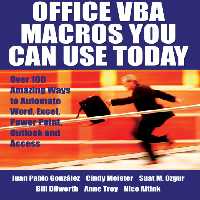 خرید و دانلود نسخه کامل کتاب Office VBA Macros You Can Use Today: Over 100 Amazing Ways to Automate Word, Excel, PowerPoint, Outlook, and Access