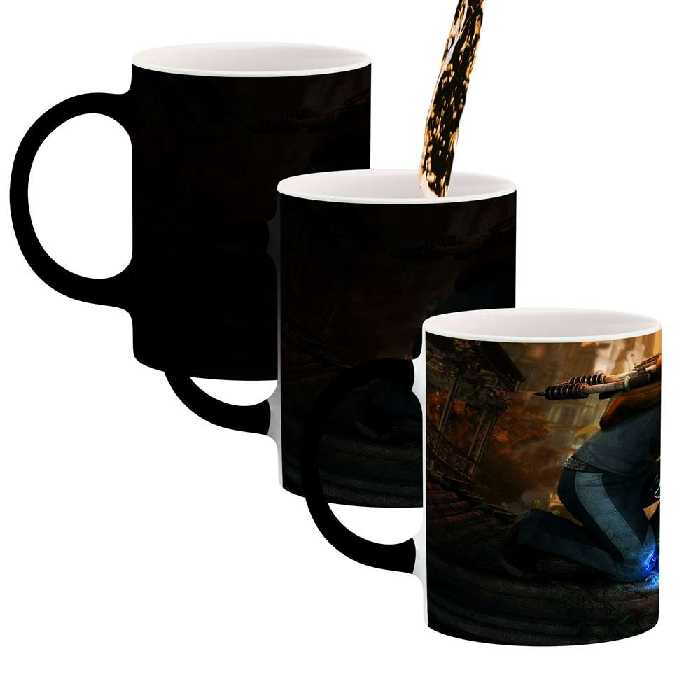 ماگ حرارتی کاکتی طرح بازی Infamous مدل mgh20988