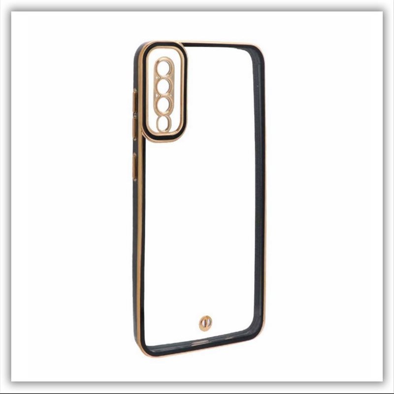 قاب الکترو پلیتینگ محافظ لنزدار Samsung A30S- A50-A50S مشکی