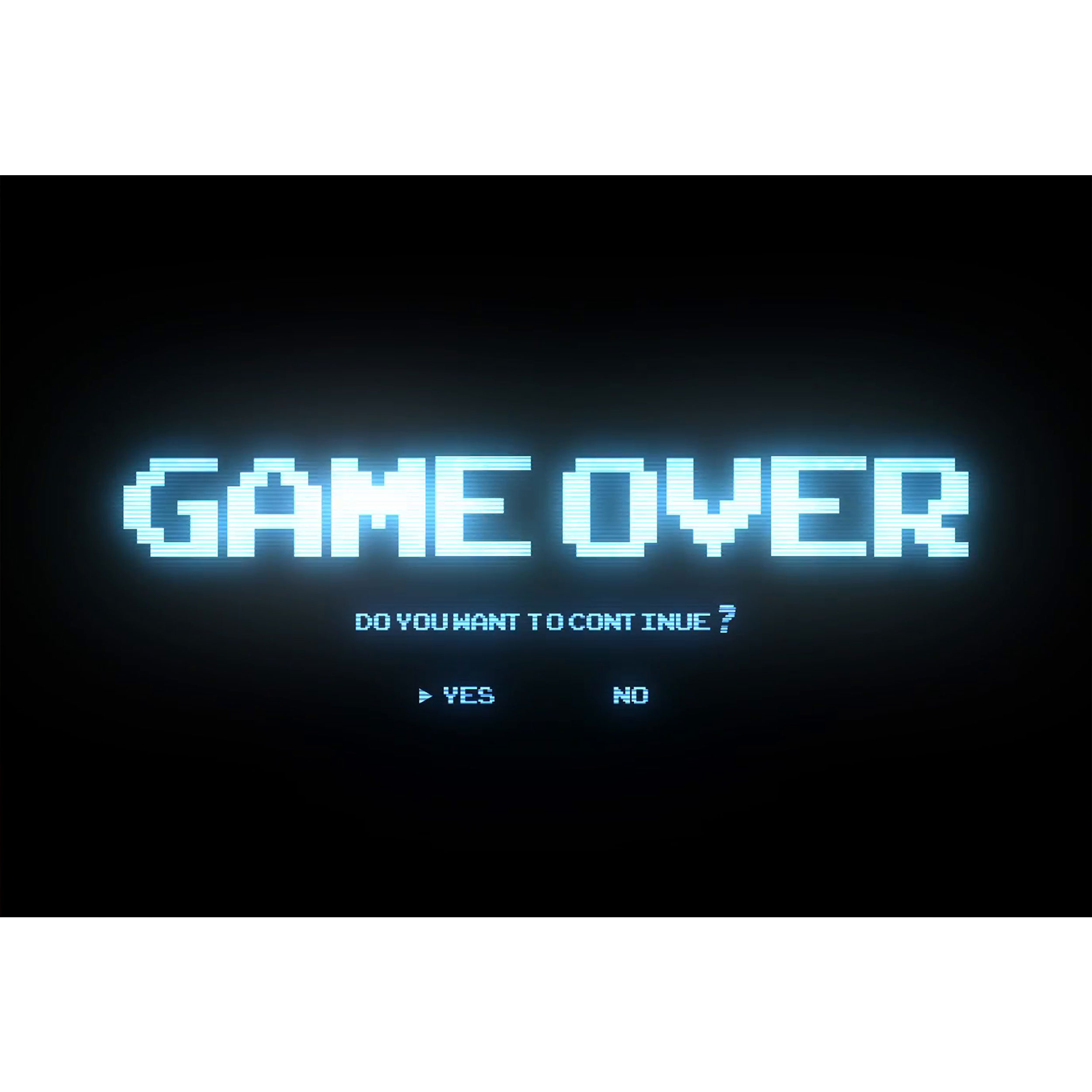 تابلو شاسی طرح Game Over مدل T1401