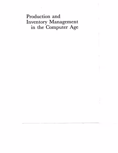 خرید و دانلود نسخه کامل کتاب Production and inventory management in the computer age