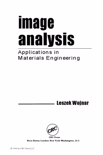 خرید و دانلود نسخه کامل کتاب Image Analysis: Applications in Materials Engineering