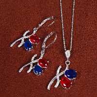 نیم ست میکس سنتاتیک زنانه کد 17331 - جواهری مشاهیر