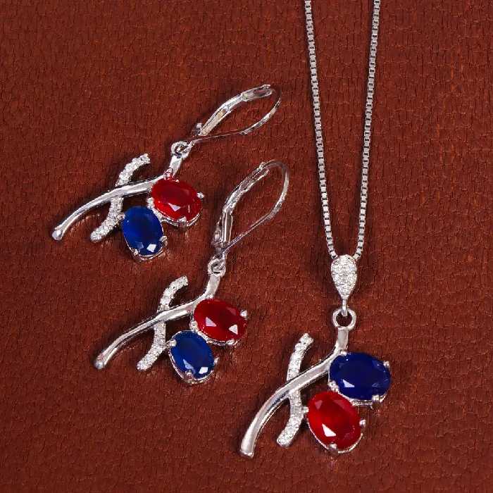 نیم ست میکس سنتاتیک زنانه کد 17331 - جواهری مشاهیر