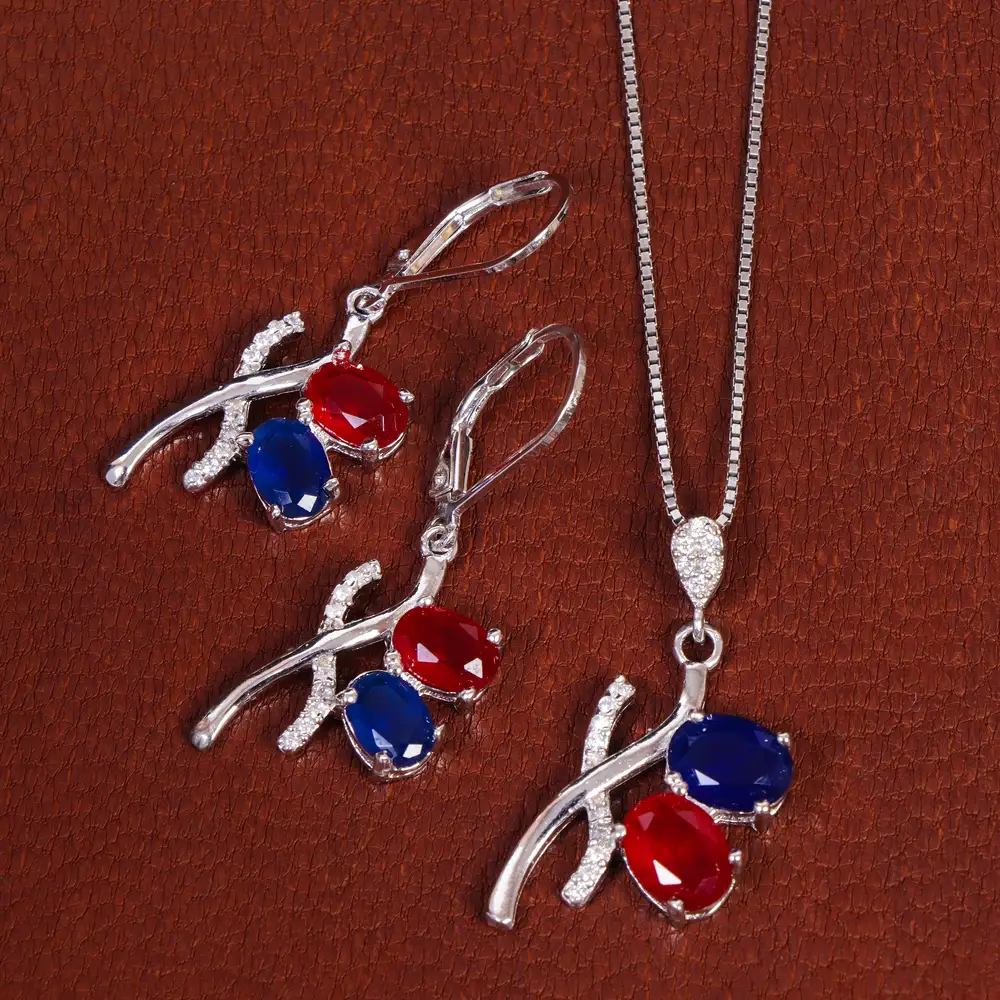 نیم ست میکس سنتاتیک زنانه کد 17331 - جواهری مشاهیر