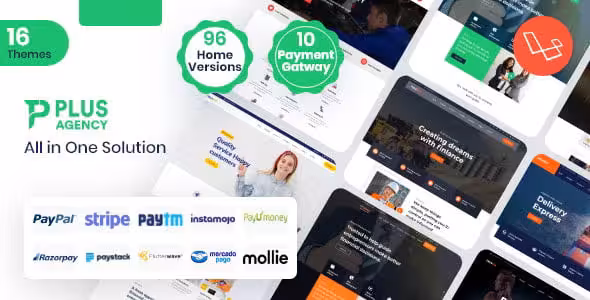 دانلود اسکریپت سایت ساز PlusAgency