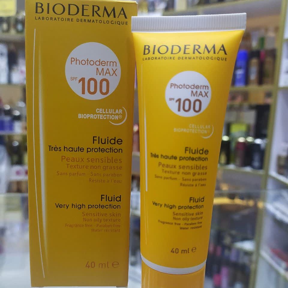 ضد آفتاب  بی رنگ بیودرما  حاوی SPF 100 مدل photoderm MAX