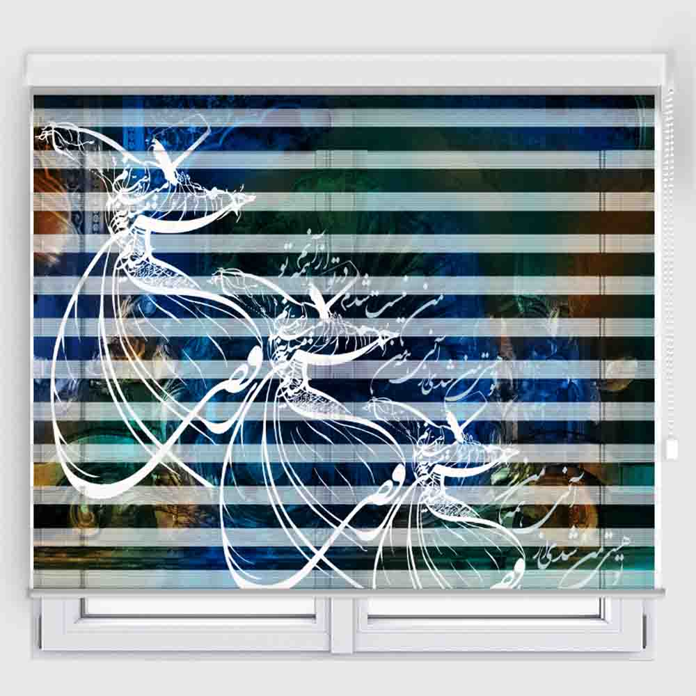 پرده زبرا مدل TD-68 سایز 160x180 سانتی متر