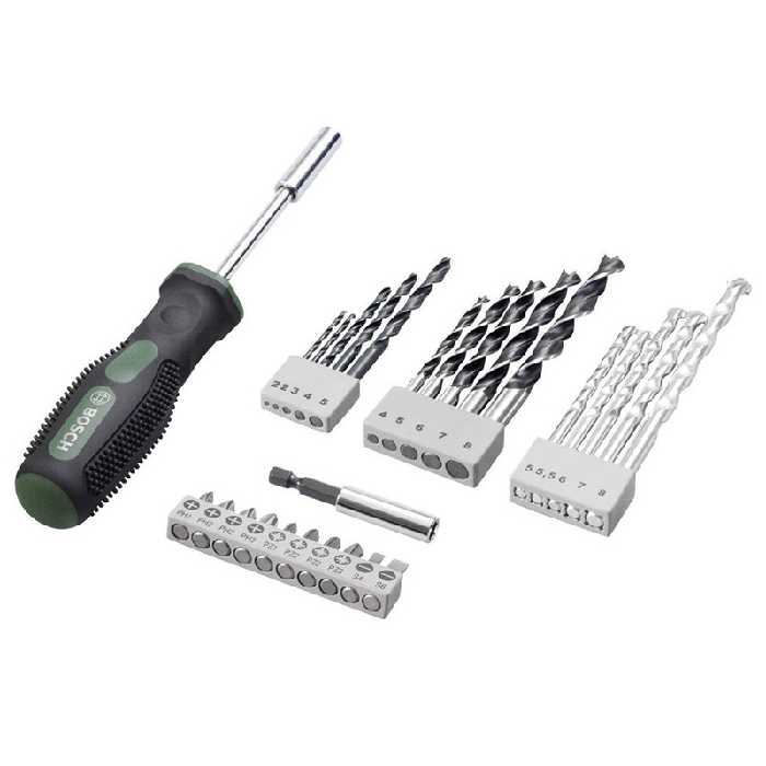 مته و سری پیچ گوشتی بوش مدل 27 Special promotion مجموعه 27 عددی