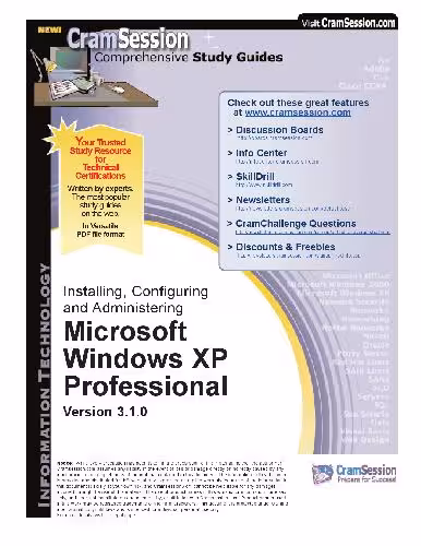 خرید و دانلود نسخه کامل کتاب Microsoft Press - Installing, Configuring and Administering Windows XP Professional, 2nd [MCSA MCSE Self-Paced Training Kit 70-270]Ed