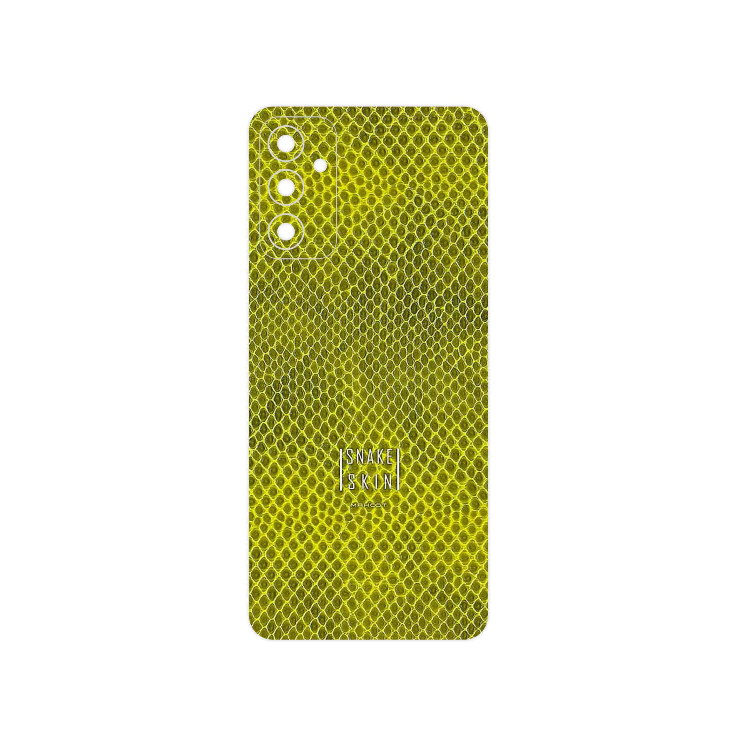 برچسب پوششی ماهوت مدل Yellow Snake Skin مناسب برای گوشی موبایل سامسونگ Galaxy F13