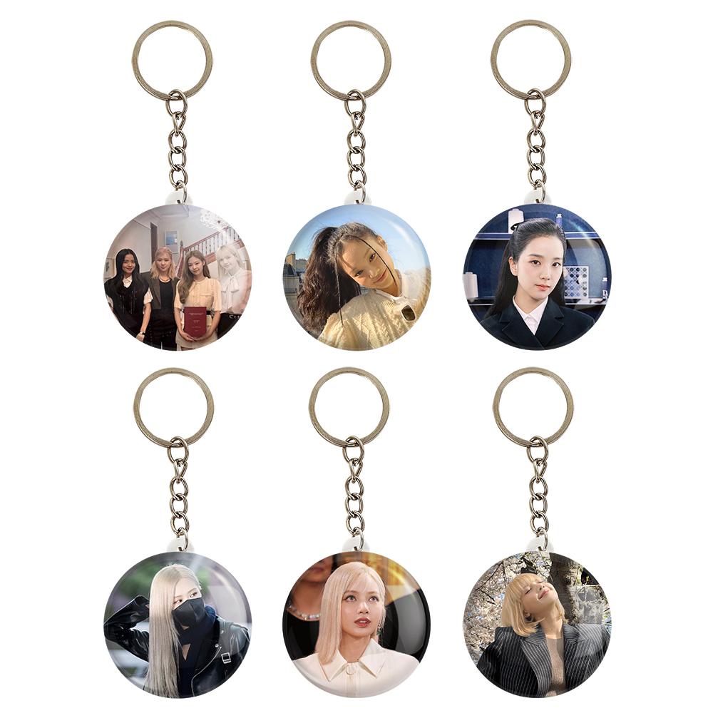 جاکلیدی خندالو مدل گروه بلک پینک BLACKPINK کد 898A مجموعه 6 عددی