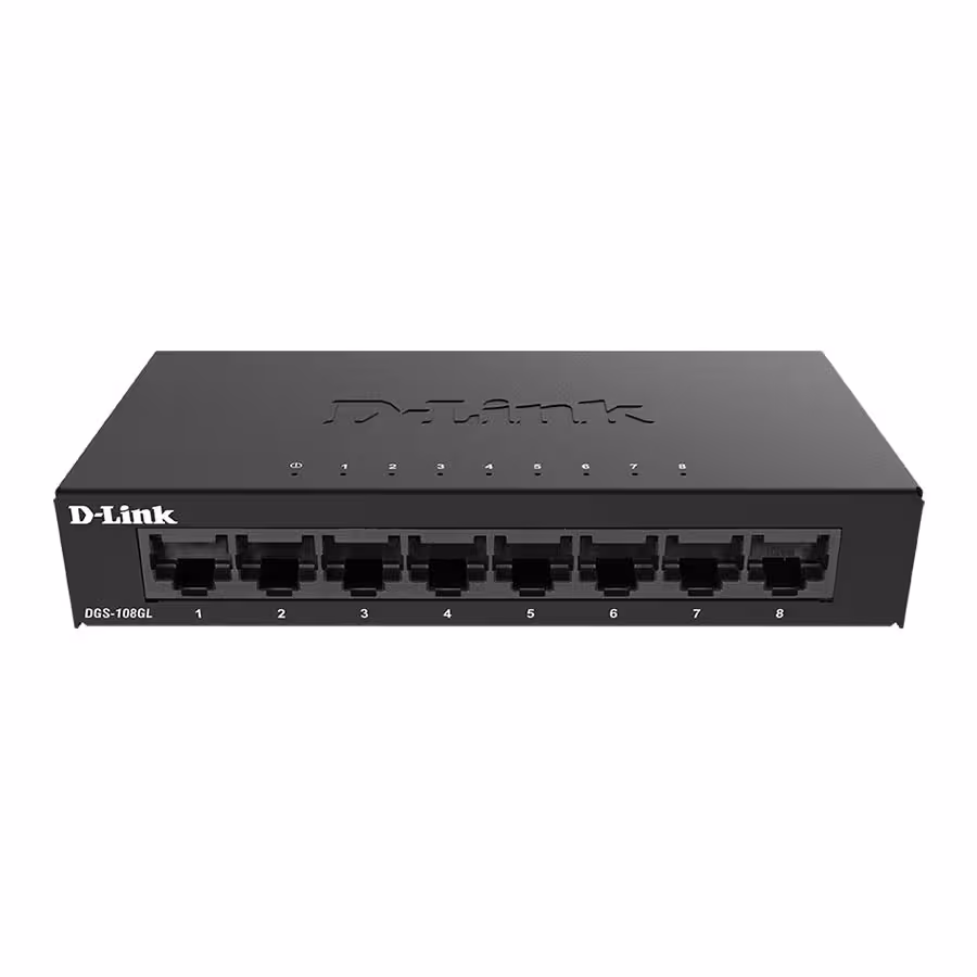 قیمت و خرید سوییچ 8 پورت گیگابیت دی لینک مدل DGS-108GL | یاس ارتباط