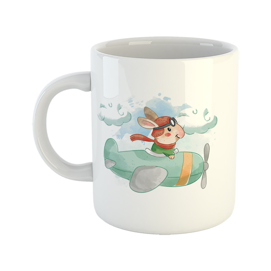 ماگ طرح خرگوش خلبان