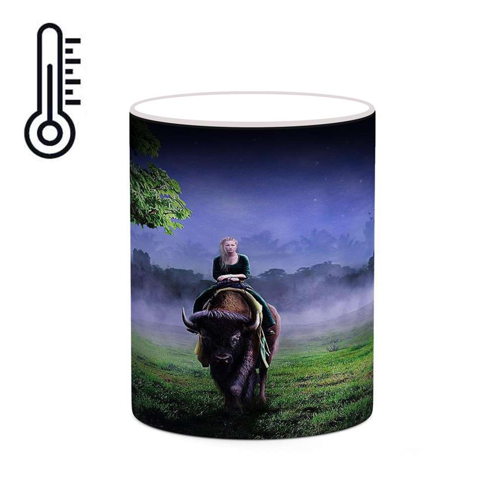 ماگ حرارتی کاکتی طرح کارتون Beauty And The Beast مدل mgh22279