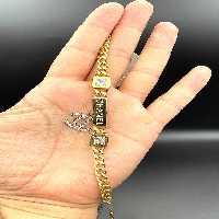 دستبند استیل اویزدار