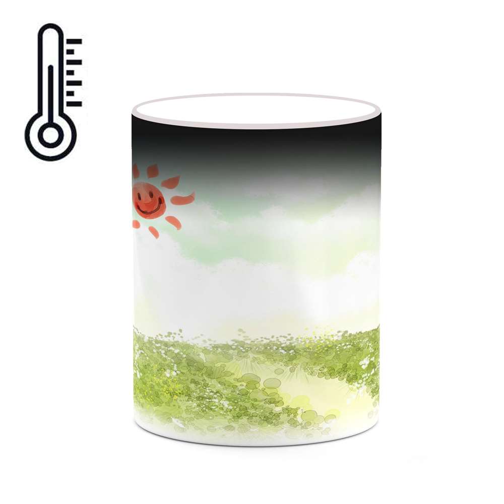 ماگ حرارتی کاکتی طرح دنیای فانتزی مدل mgh18671